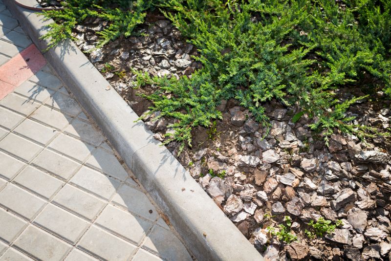 Walkway Curb Installation